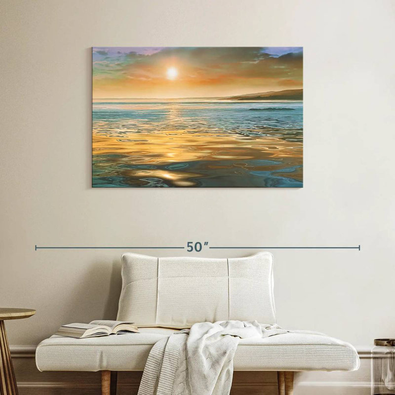 Gillard Ocean Evening Calm, H 26 po x l 39 po