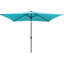 Parasol d'extérieur rectangulaire 10X6.5Ft en turquoise-131141258