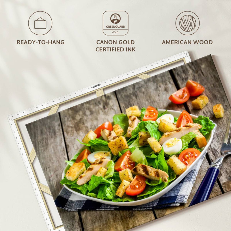 Yarlin Chicken Caesar Salad, 30" H x 45" W