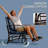 Double Patio Bench,Swing Glider Rocking Chair,2 Person Loveseat With Steel Frame,Cushions,Pillow Armrests