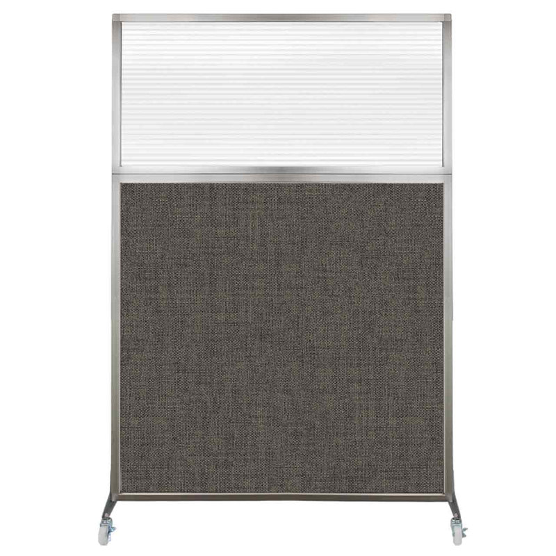 Cloison de bureau Hush, Longueur 48 po, Moka