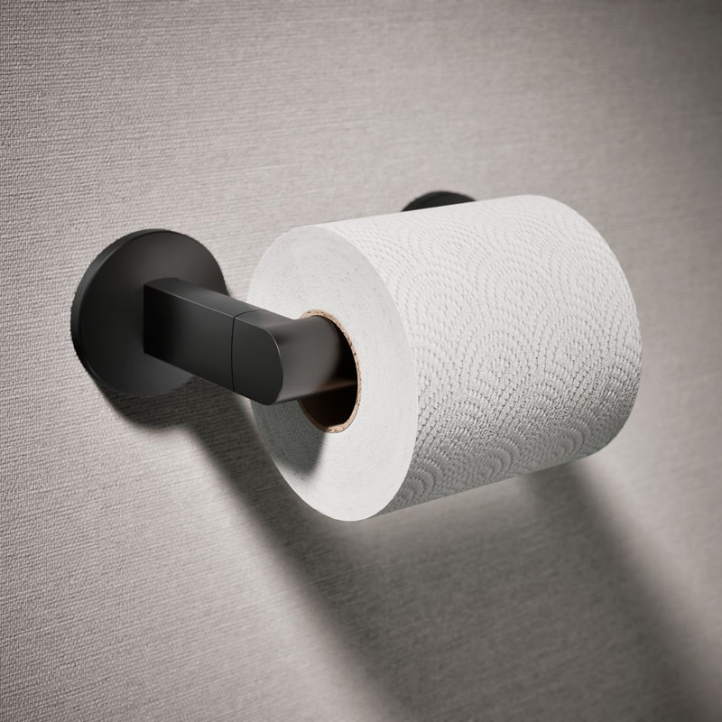 Components™ Pivoting Toilet Tissue Holder, Matte Black