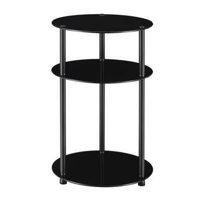 Beckett Glass Top End Table