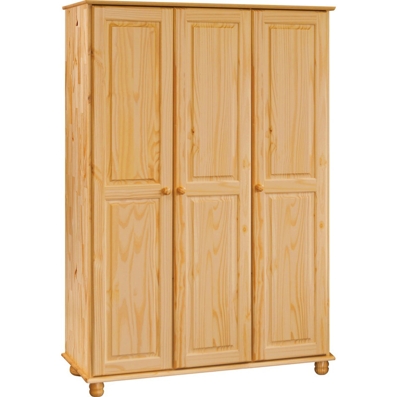 Adarsh 3 Door Solid Wood Wardrobe