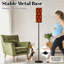 Lampe sur pied à motif hexagonal abstrait géométrique sans soudure surplombant une lampe sur pied à intensité variable avec télécommande et pédale avec abat-jour