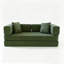 Modern Sofas Compression Bed, Foam Metal, Orange Corduroy Home Lounge-1084179361