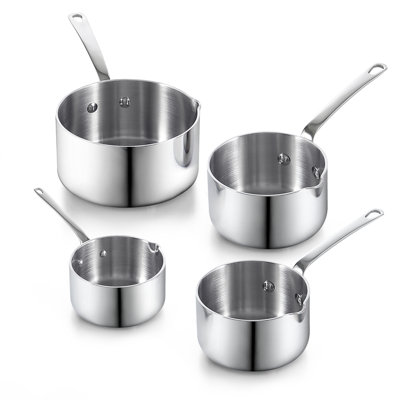 Ensemble de réchauds à beurre en acier inoxydable Cooks