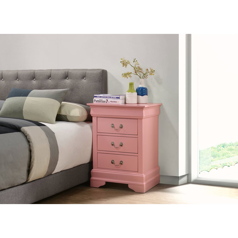 Table de chevet de charme, Rose