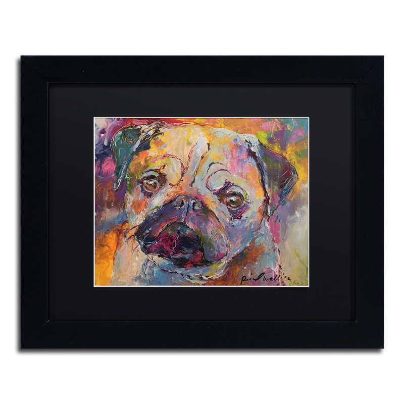 « art carlin », reproduction sur toile, H 11 po x l 14 po x P 0,5 po, Cadre noir, Noir