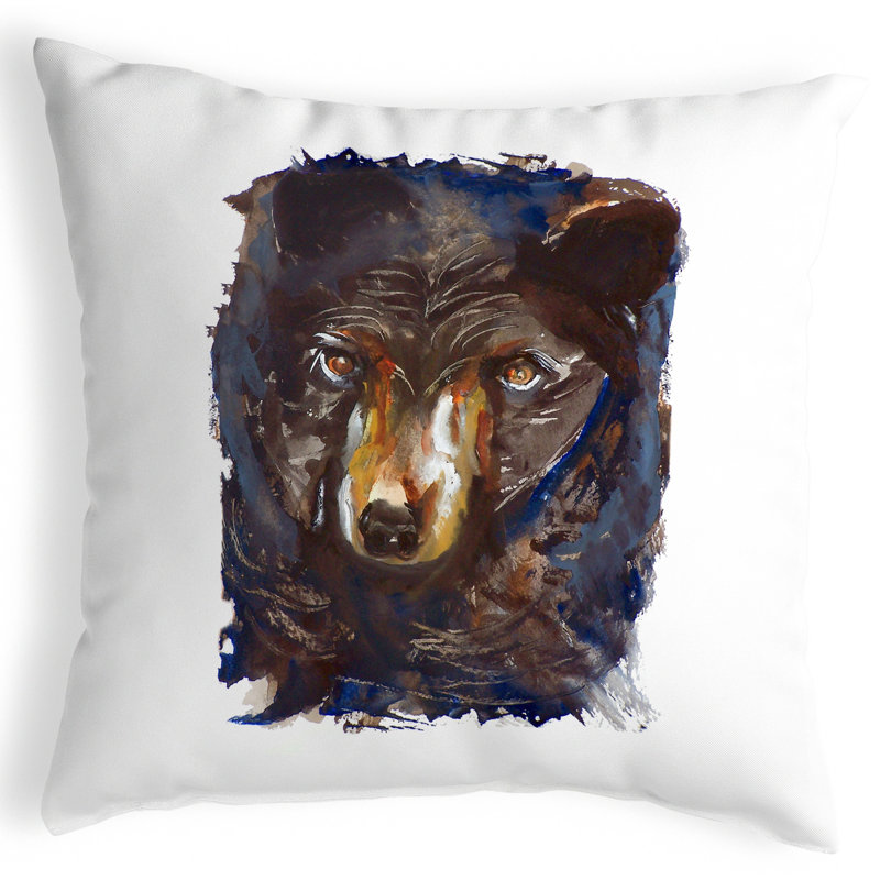  Housse et insert d'oreiller d'extérieur Betsy Bear, Blanc