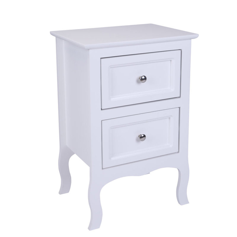 Kanosh 2 - Drawer End Table, White