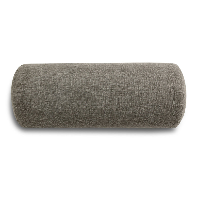 Townes Outdoor Bolster Pillow-Alessi Linen-20"x8", Alessi Fawn
