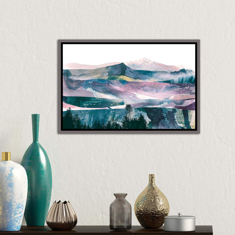 « rose range » par dan hobday-print, Toile encadrée de bois rustique foncé, H 26 po x l 40 po x 1,5 po
