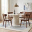 Ensemble de 4 chaises d'appoint 100% chêne massif H 17,7 po-353841314-356786309