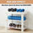 11" x 20" x 18" 3-Tier Bamboo Shoe Bench with Storage & Seating, Entryway Organizer for Bedroom-2092872863