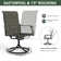 4- Person Round Dining Table With Swivel Chairs
