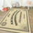 Luxurious Polyester Area Rug, 5.2 x 7.5 ft | 740 g/m², Non-Slip Felt Dot Underside, Laminated Sponge for Durability | Antibacterial, Easy Clean, Machine Washable at 86°F, Stunning Digital Print on Velvet Fabric-1696341386