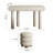 Sharyce Solid Wood Vanity with Seat