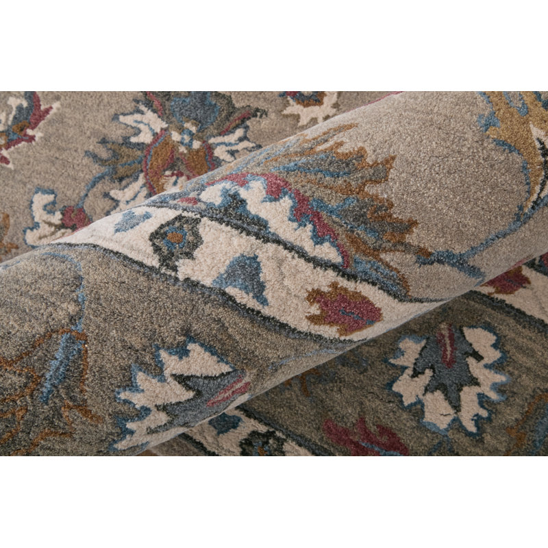Azalea Wool Oriental Area Rug, Rectangle 5' x 8'