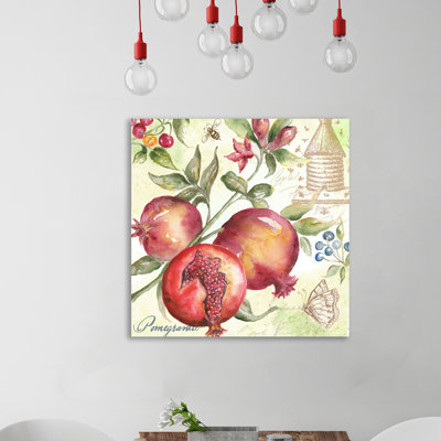 " Watercolor Pomegranate " by Tre Sorelle Studios