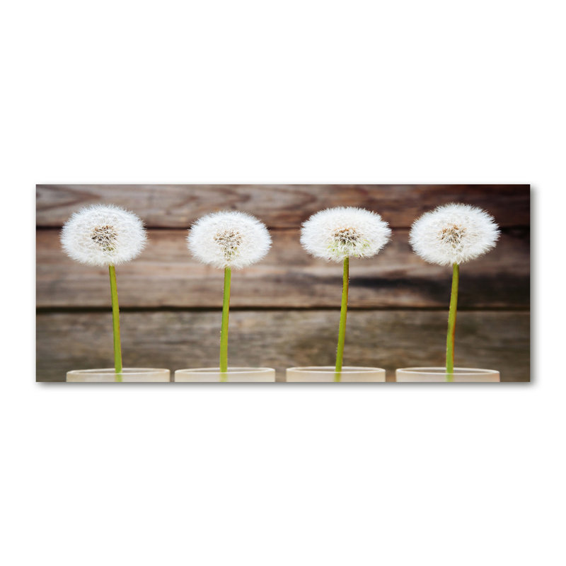 Dandelions - No Frame Print on Glass, Glass, 70cm H x 100cm W x 4cm D