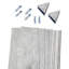 Ensemble de bordure de douche en vinyle imperméable Palisade 78 po x 60 po x 36 po avec accessoires en côte urbaine-103954390