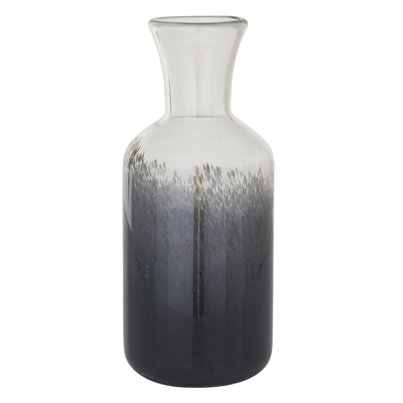 Glass Table Vase, 13.2" H x 5.5" W x 5.5" D