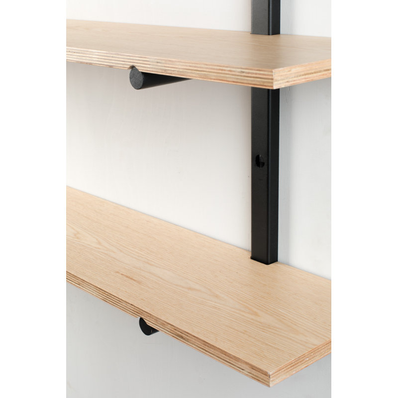 3 Piece Bamboo Solid Wood Tiered Shelf with Adjustable Shelves