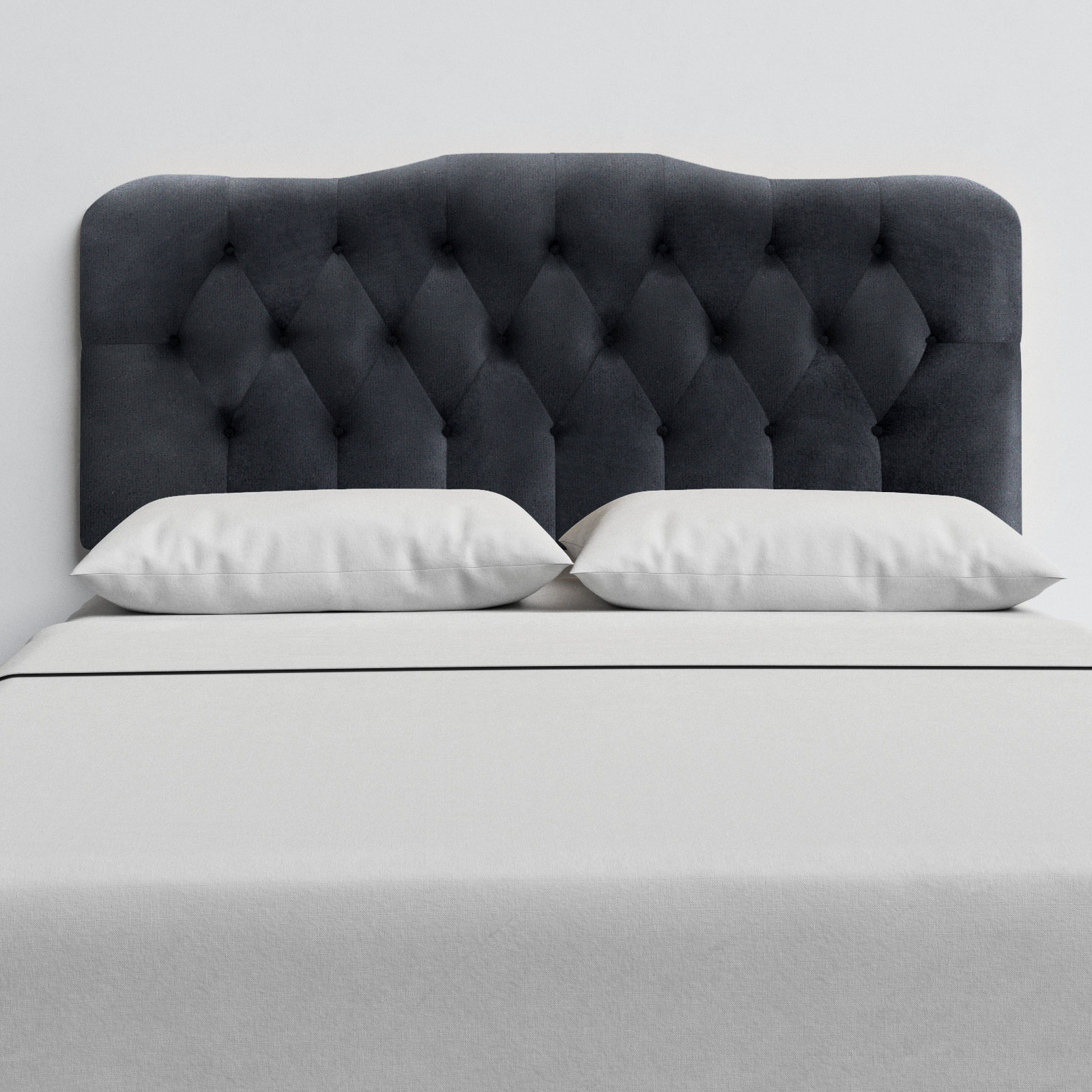 Rodan Headboard, Queen, Classic Black Performance Velvet