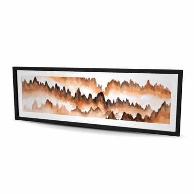 Montagne de sapins - décor de salon minimaliste