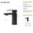 Single Hole, 7.05-Inch Bathroom Sink Faucet, Matt Black Finish, 1.2 Gpm, Straight Spout, Stain Resistance, Stainless Steel, Ceramic Cartridge, Brushed Gold, , Manual Faucet Handle Steel Construction,-121679424