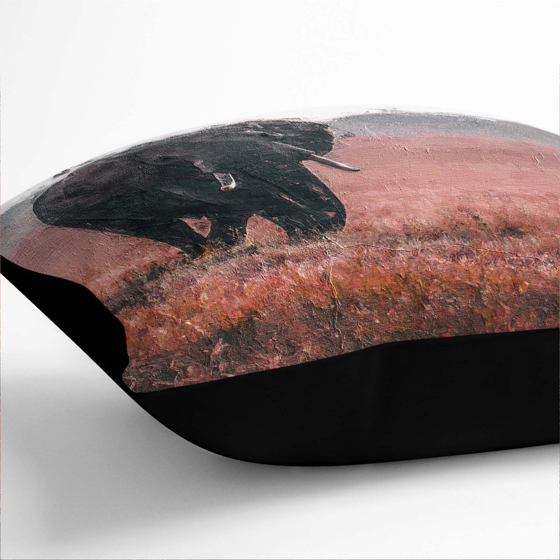 Square Throw Cushion, Black, 55cm H x 55cm W x 20cm D