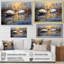 White Swans Harmony Moonlight Pond V - Art mural animaux cygnes-170847035-170847033