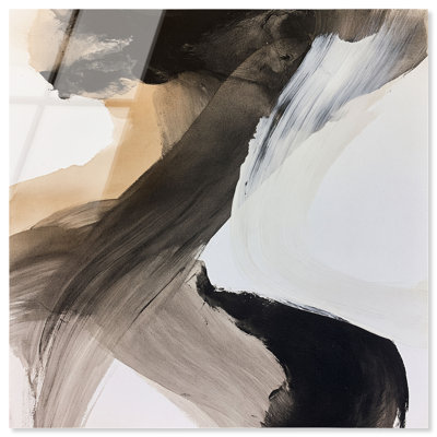 Tableau mural Sandstone Surge IV en acrylique, par Art Remedy, prêt à accrocher, 50 x 50 cm.
