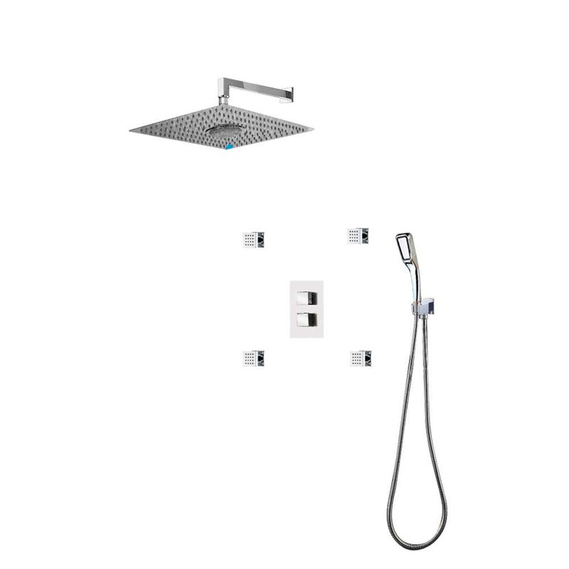 Fontana Bluetooth Shower 3 Functions Thermostatic Mixer Shower Set (FS9694)