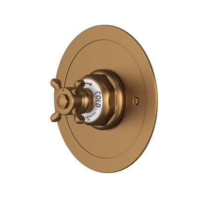 Garniture thermostatique ronde Edwardian 3/4 "sans contrôle de volume