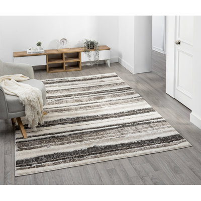 Rectangle Striped Area Rug