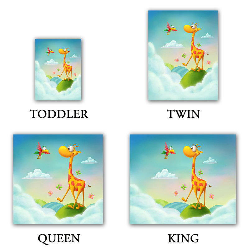  Housses de couette en microfibre Tooshtoosh At the Hop Giraffe, Simple