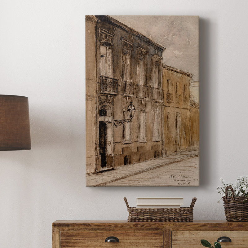 Paysage rétro CCLVI - galerie Cavas, H 18 po x l 12 po
