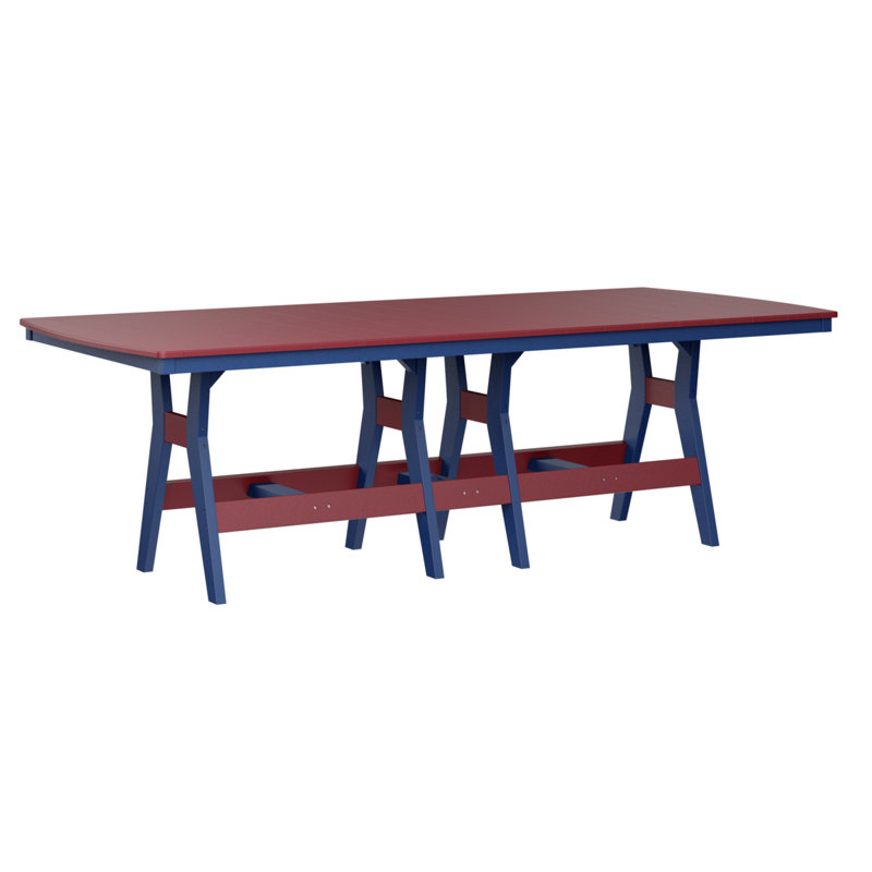 Harbor Outdoor Bar Table, Scarlet Red, Pacific Blue