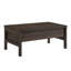 Table basse rectangulaire en noyer