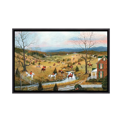 «Out Foxed», reproduction d'art sur toile encadrée