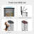 50L Stainless Steel Trash Can, Rectangular Step Bin, Soft-Close Lid, Removable Inner Basket