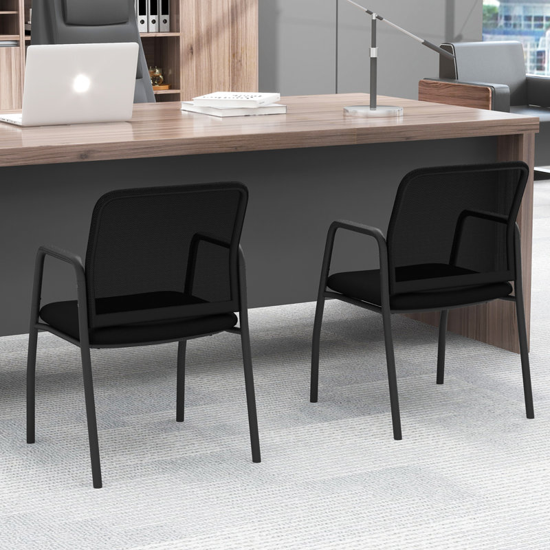 Ensemble de 2 chaises de salle d'attente avec dossier ergonomique et accoudoirs Latitude Run®