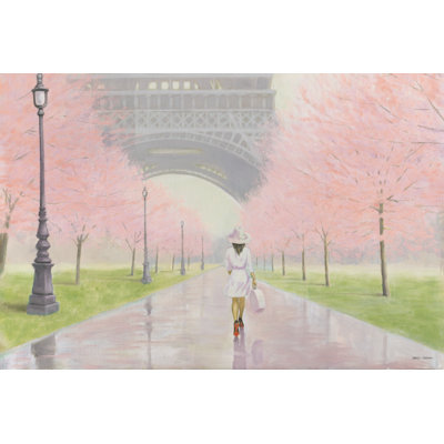 Printemps A Paris I Crop by Marco Fabiano - Wrapped Canvas Painting