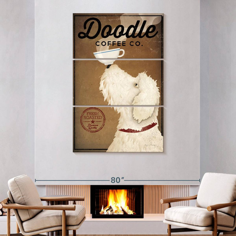Brampt Doodle Coffee, 74" H x 48" W