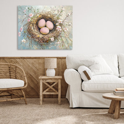 Easter Egg Nest Canvas, design by Petal Prints Design