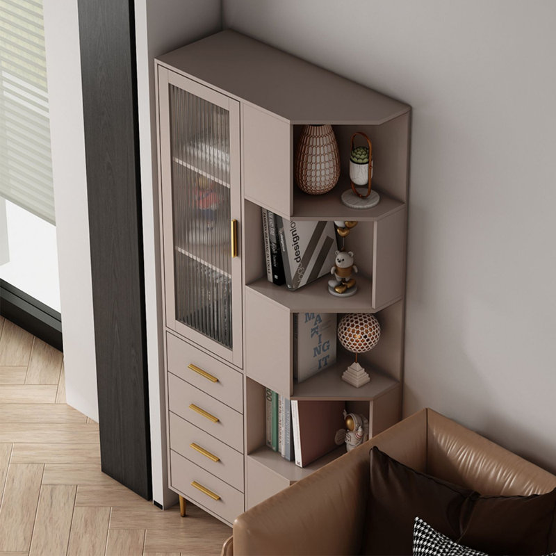 Bibliothèque de style moderne, Gris clair