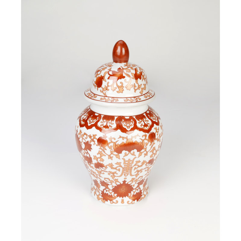 Bluebelle 10.5'' Porcelain Ginger Jar