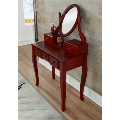 Vanity with Mirror and Seat